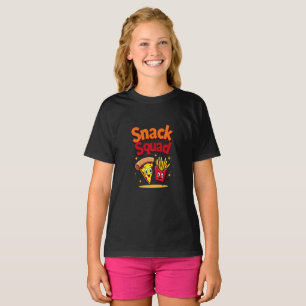Camiseta Esquadrão De Snack - T-Shirt De Crianças Divertida