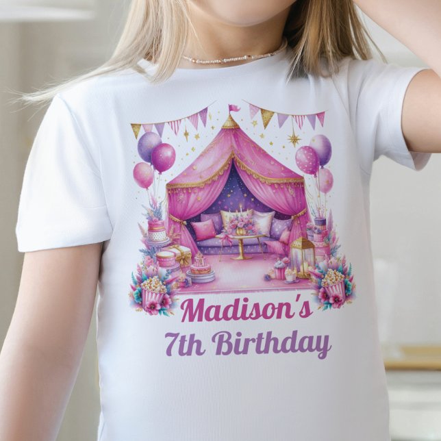 Camiseta Esquadrão de sono Garota Rosa de aniversário (Criador carregado)