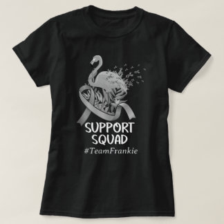 Camiseta Esquadrão de Suporte ao Câncer Flamingo Brain de N