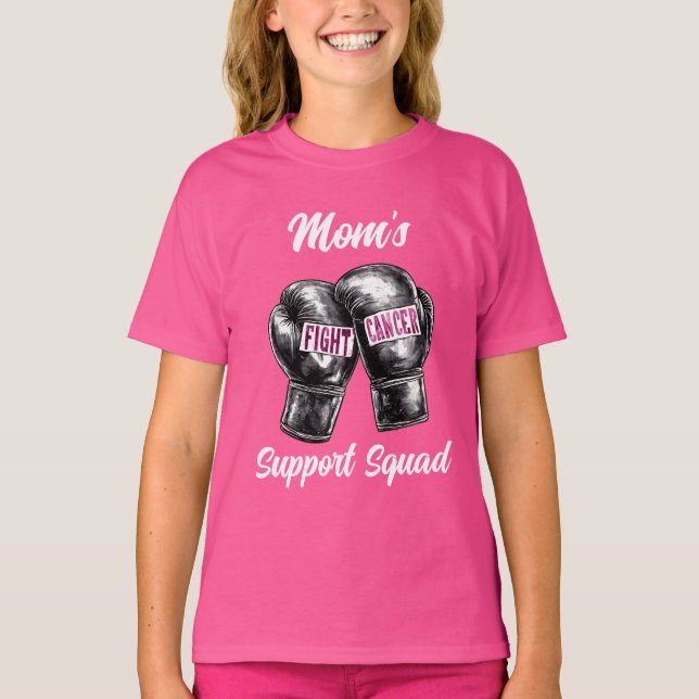 Camiseta Esquadrão de Suporte de Combate ao Cancer da Mama (Frente)