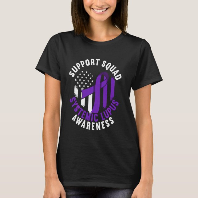 Camiseta Esquadrão de Suporte I Venda Lupus Eritematoso Sis (Frente)