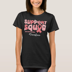 Camiseta Esquadrão de suporte personalizado para o Cancer U