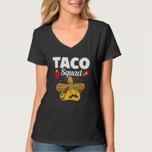 Camiseta Esquadrão de Taco Bonito Costume de Comida Mexican
