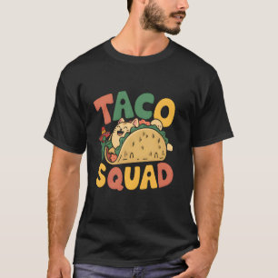 Camiseta Esquadrão de Taco de Gato Cinco De Maio Festa Mexi