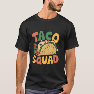 Camiseta Esquadrão de Taco de Gato Cinco De Maio Festa Mexi