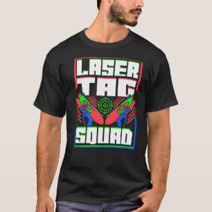 Camiseta Esquadrão de Tag Laser na Reprodução de Lasertag a