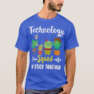 Camiseta Esquadrão de Tecnologia, Engraçado Cactus Team Tec