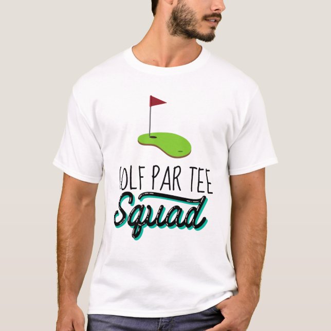 Camiseta Esquadrão de Tee Golf Par para a Equipe Gofer com  (Frente)