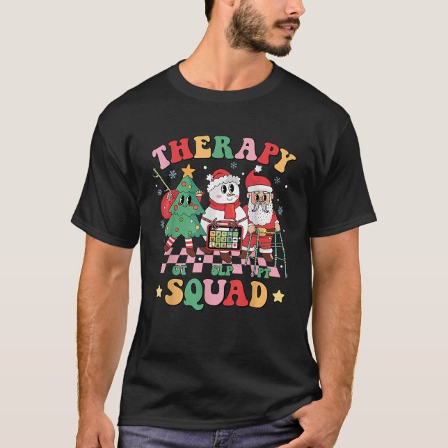 Camiseta Esquadrão de Terapia de Natal SLP OT PT Otacional (Frente)