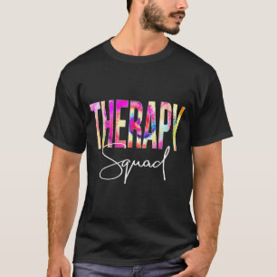 Camiseta Esquadrão de Terapia Tie Dye Volta às Aulas Mulher