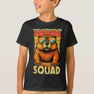 Camiseta Esquadrão de Toupeira Dia Feliz da Toupeira Retrô