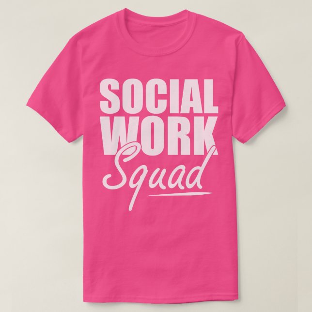 Camiseta Esquadrão de Trabalho Social w (Frente do Design)
