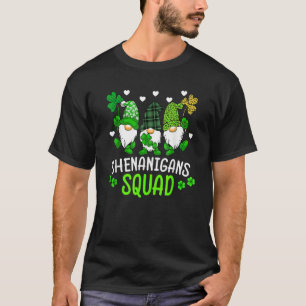 Camiseta Esquadrão de Travessuras Gnomos do Dia de São Patr