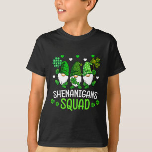 Camiseta Esquadrão de Travessuras Gnomos do Dia de São Patr