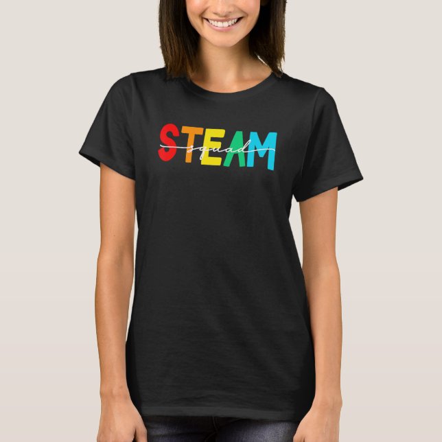 Camiseta Esquadrão De Vapor De Volta Para Professores Menin (Frente)