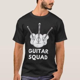 Camiseta Esquadrão de Violão Guitarras Tocador Guitarrista