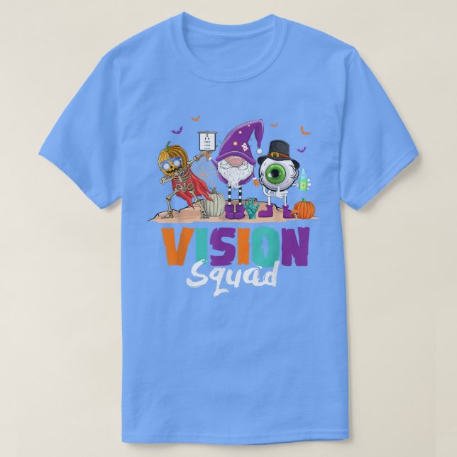 Camiseta Esquadrão de Visão Engraçado Optometria Optometris (Frente do Design)