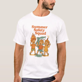 Camiseta Esquadrão Divertido de Segurança de Verão