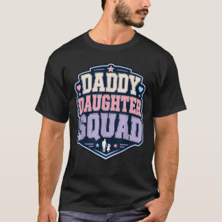 Camiseta Esquadrão Divertido do Papai e da Filha Conjuntos