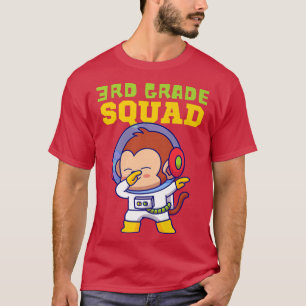 Camiseta Esquadrão do 3º ano, de volta à escola, macaco ast