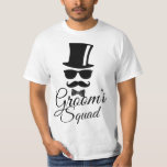 Camiseta Esquadrão do Groom<br><div class="desc">Engraçado e original design do "esquadrão do noivo".  Faz uma festa de solteiro ou presente de casamento para o futuro Sr. e amigos.</div>