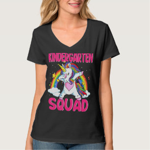 Camiseta Esquadrão do infantário dabbing Unicorn de volta à