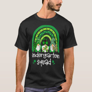 Camiseta Esquadrão do infantário Rainbow Gnomo Happy St Pat