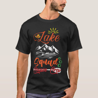 Camiseta Esquadrão do Lago Férias Acampamento Primo Equipe