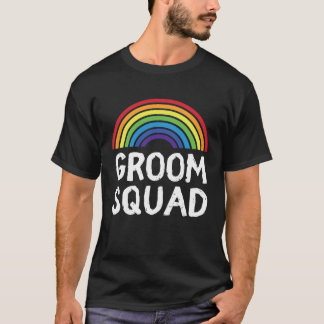 Camiseta Esquadrão do Noivo Orgulho Casamento LGBT Gay Desp
