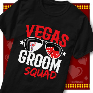 Camiseta Esquadrão do Noivo Vegas Festa de Solteiro Equipe