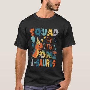 Camiseta Esquadrão Do One-A-Saurus 2º Aniversário Dinossaur