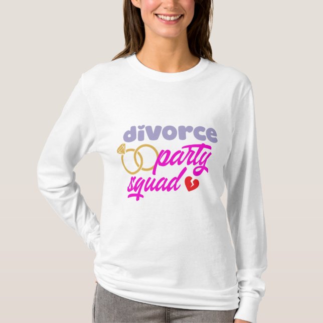 Camiseta Esquadrão do Partido Divorciário (Frente)