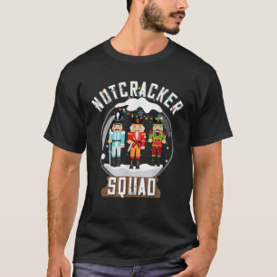 Camiseta Esquadrão do Quebra-Nozes Globo de Neve Natal Engr