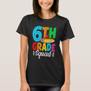 Camiseta Esquadrão Do Sexto Grau De Primeiro Dia Cortado