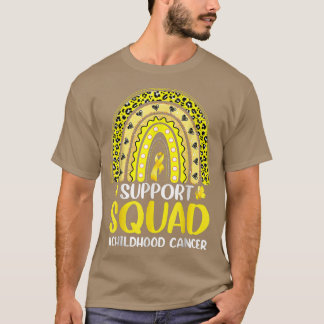 Camiseta Esquadrão Dourado de Suporte à Consciência do Canc