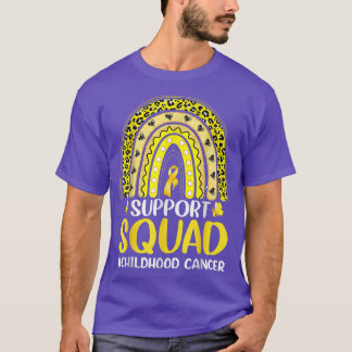 Camiseta Esquadrão Dourado de Suporte à Consciência do Canc
