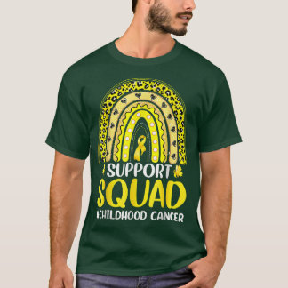 Camiseta Esquadrão Dourado de Suporte à Consciência do Canc