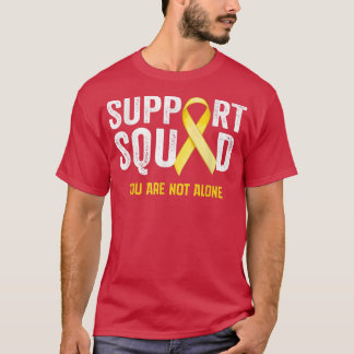 Camiseta Esquadrão Dourado de Suporte à Consciência do Canc