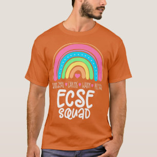 Camiseta Esquadrão ECSE de educação especial para primeira