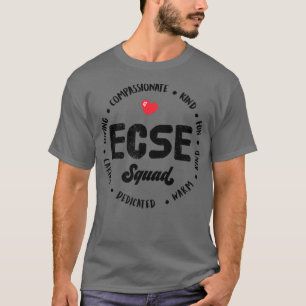 Camiseta Esquadrão ECSE de educação especial para primeira