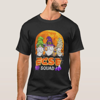 Camiseta Esquadrão ECSE Halloween Professor ECSE Gnome Corr