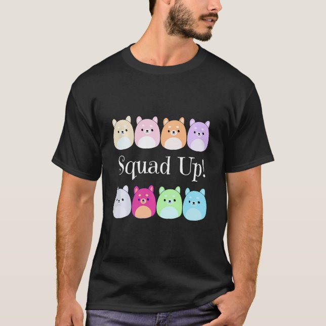 Camiseta Esquadrão Esquadrão Para Cima, Enchidos Animais Pl (Frente)