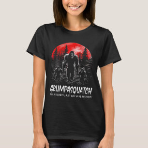 Camiseta Esquadrão Funny Bigfoot Pai Sasquatch Yeti Pai D