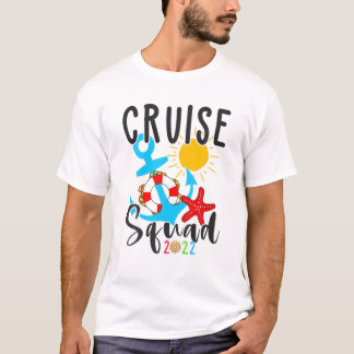 Camiseta Esquadrão Funny Cruise 2022 Velejando Tropical