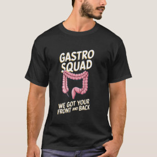 Camiseta Esquadrão Gastro Engraçado Humor do Sistema Digest