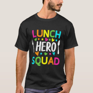 Camiseta Esquadrão Herói do Almoço Senhora Engraçada Trabal