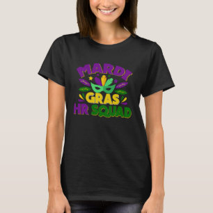 Camiseta Esquadrão HR Mardi Gras Costume Engraçado Recurso 
