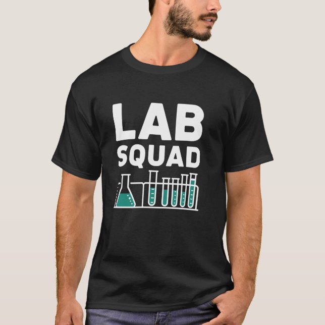 Camiseta Esquadrão Laboratório, Laboratório Médico Semana L (Frente)