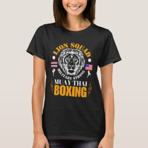 Camiseta Esquadrão Leão Tailândia Kickboxing Muay Thai Mma