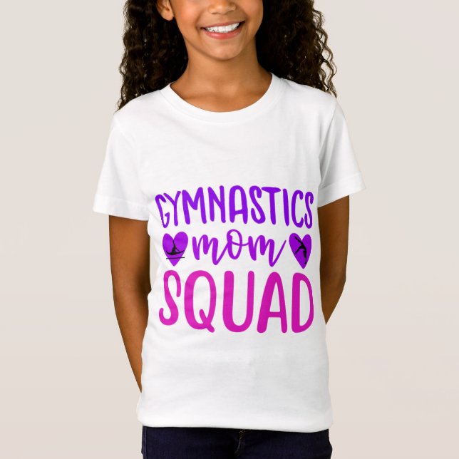 Camiseta Esquadrão Mãe da ginástica (Frente)